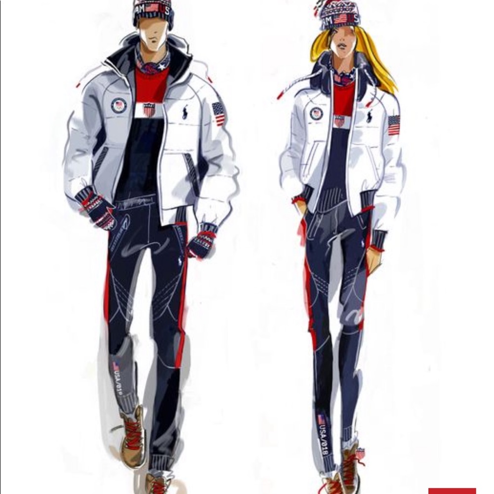 2018 Olympic Team USA Closing Ceremony Sweater NWT